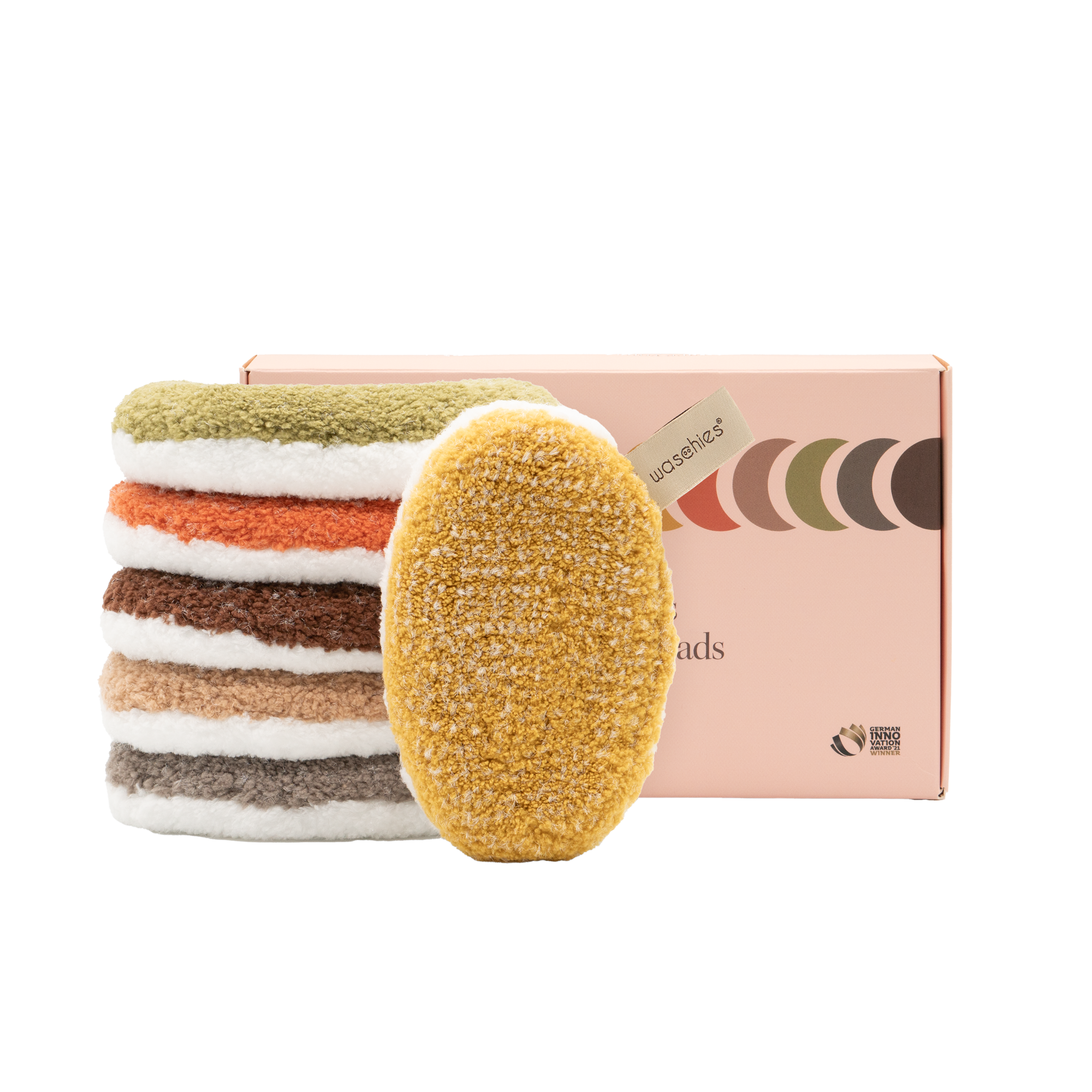 waschies – Engroshandel Makeupfjerner – Washy genanvendelige makeup-fjernere – sæt med 6 stk.9