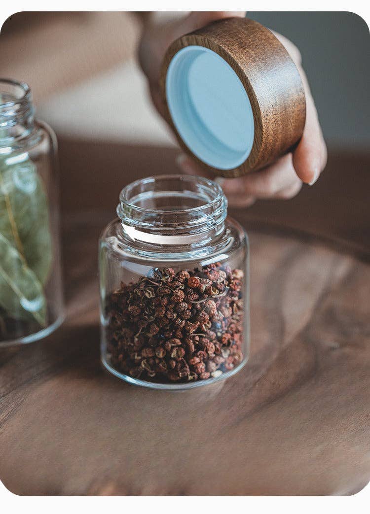 Gohobi （We cover U.S. import duties） - Vendita all'ingrosso Barattoli - Contenitore per conservazione con coperchio in legno Gohobi11