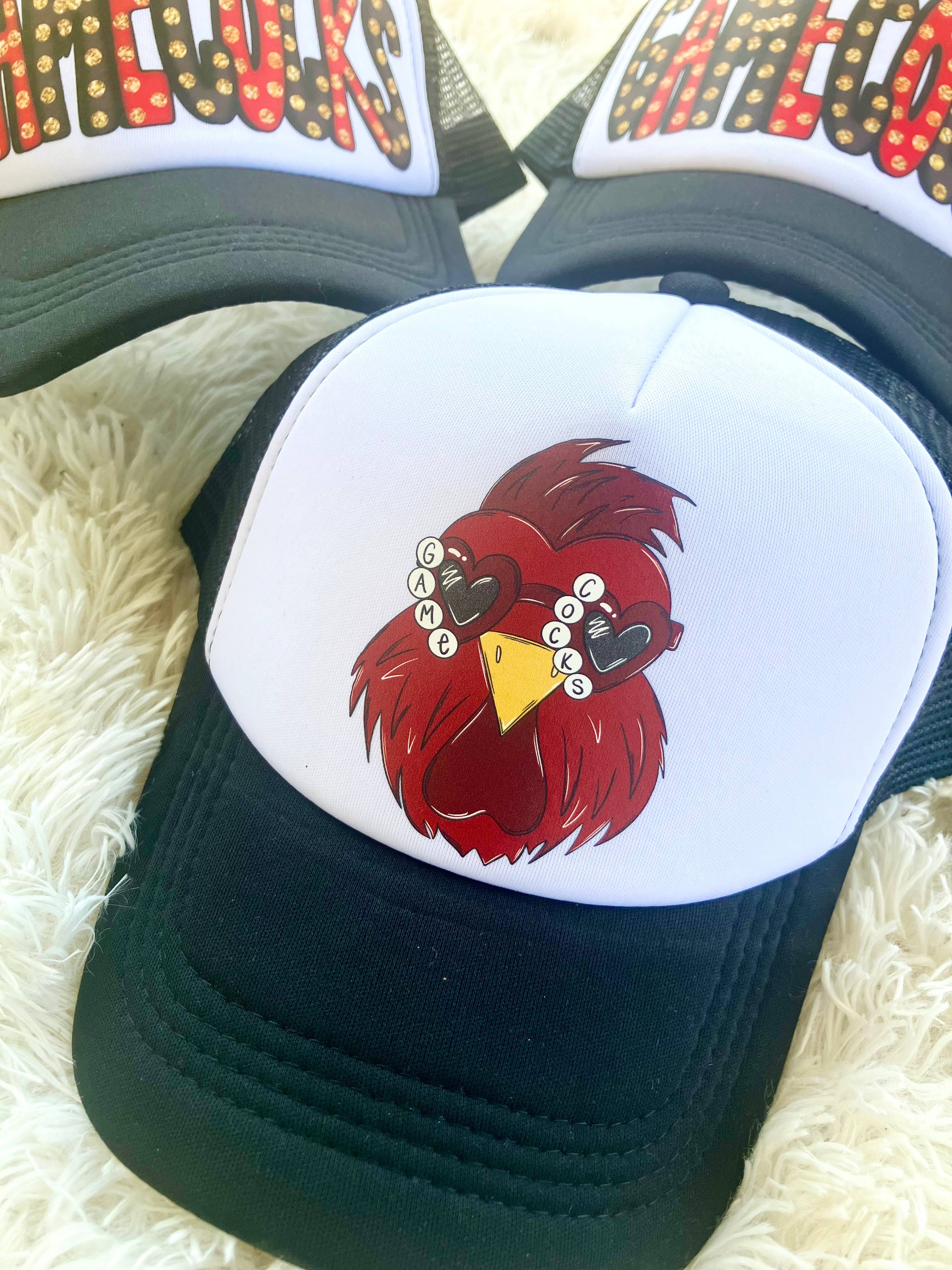 on the Bayou - Wholesale Trucker Hat - Women's - South Carolina gamecocks inspired mascot trucker hat4