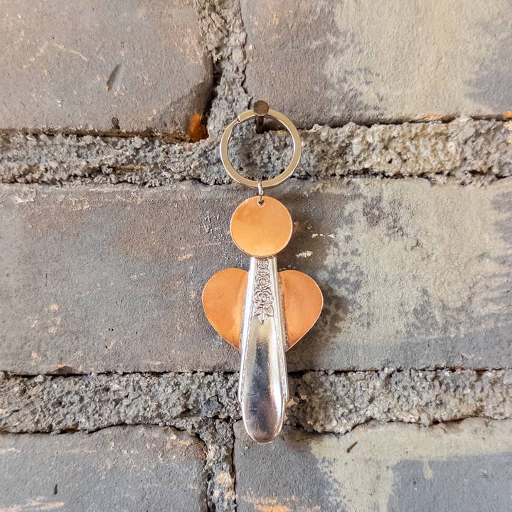 Girl Ran Away With the Spoon – wholesale Keychain – Women's – Spoon Handle Angel Keychain2