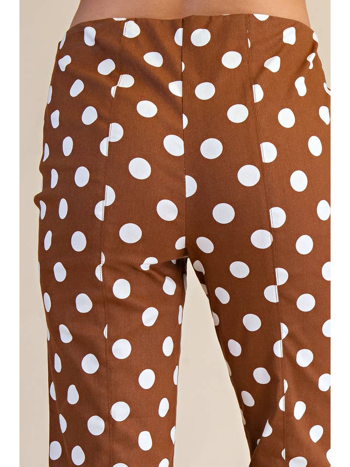 Glam - Wholesale Pants - Women's - Flare Crop Dot Pants12