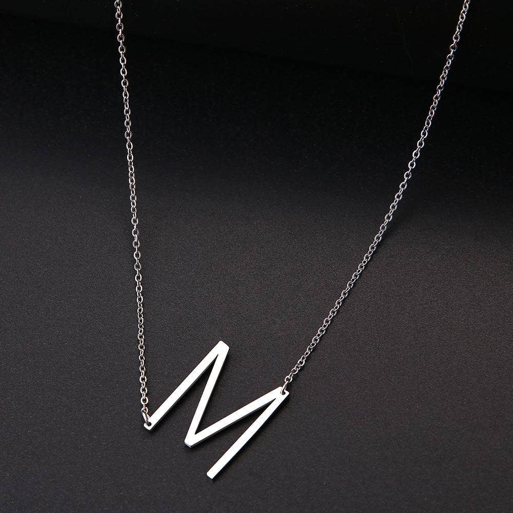 Alora Boutique Inc. - Wholesale Pendant/Charm Necklace - Monogram Collection Initial Necklace17