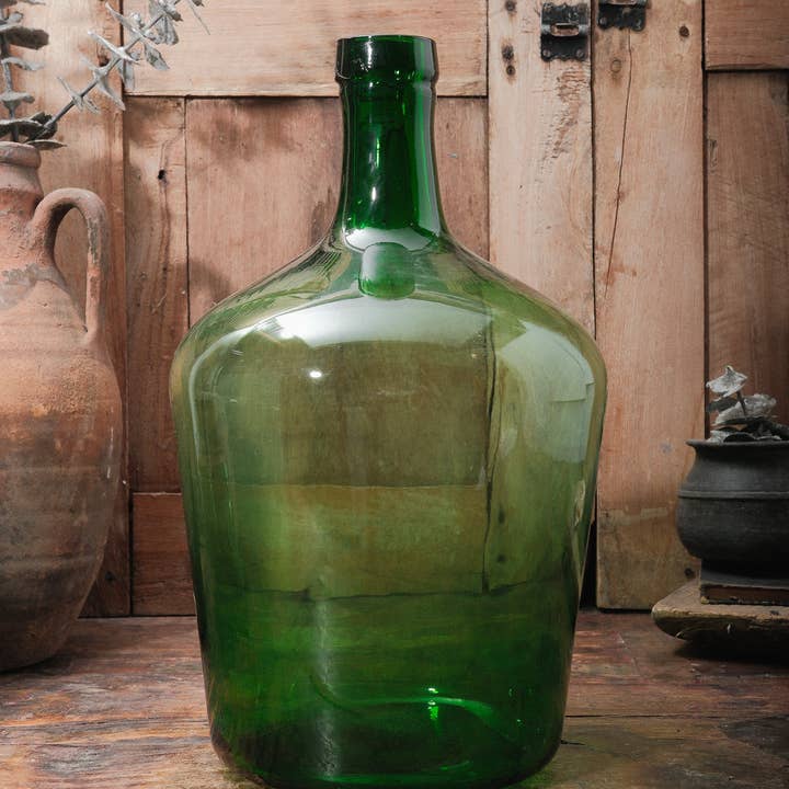 Vintage Green Glass Demijohn Bottle and other Purchase Wholesale colored glass bottles. Free Returns & Net 60 Terms on Faire trending on Faire.