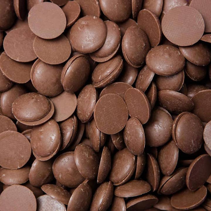 Long Island Candy Factory - Wholesale Baking Chocolate - Merckens Melting Milk Chocolate Wafers 5 POUND BAG