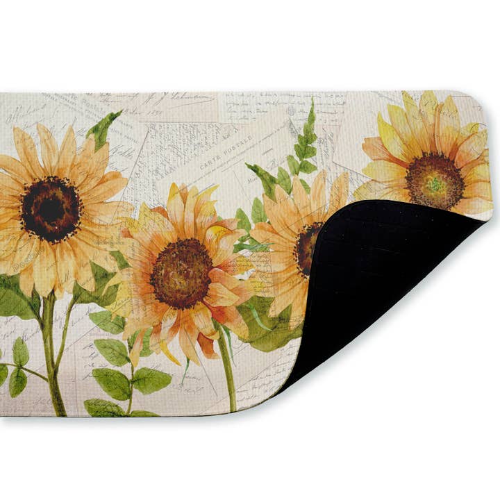 Stupell Industries – wholesale Floor mat – Sunflowers & Vintage Letter Mail Floor Mat, 30"x18"1