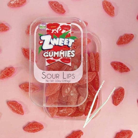 Galil Brands - Wholesale Gummy - Sour Gummy Lips | Zweet | 10 oz1