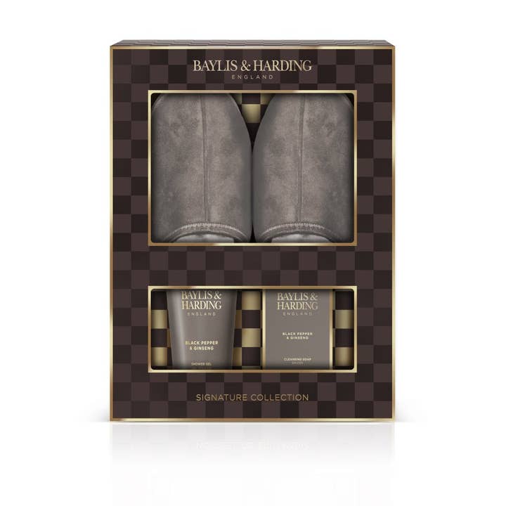 Conjunto de Luxo de Pantufas Baylis & Harding Pimenta Preta por atacado de Beauty Goddess