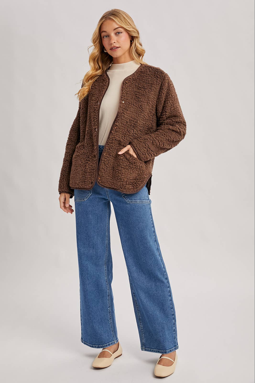 Bluivy - Wholesale Jacket - Women's - SHERPA ADJUSTABLE HOODED JACKET26