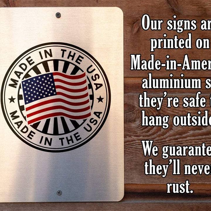 Lone Star Art Metal Signs - Wholesale Sign - Beware Tiny Raptors -Metal Sign5