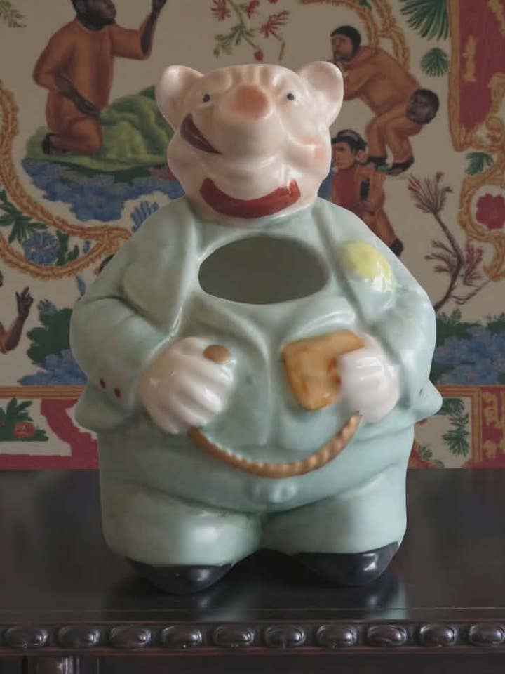 Anthropomorphic Pig Pencil Holder / Ashtray for wholesale by Art Déco Style
