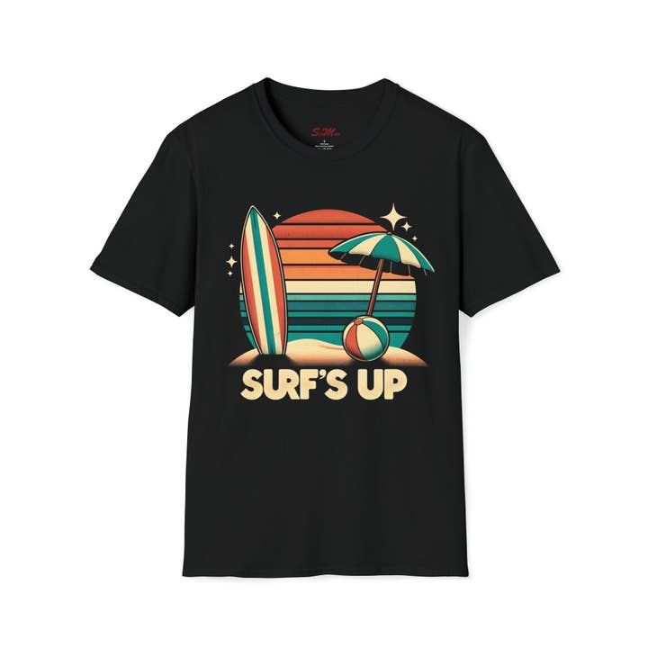 SURF'S UP Unisex Softstyle T-Shirt for wholesale by StickMuze