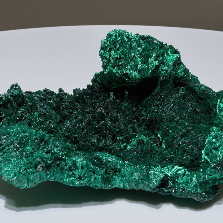 2.54 LB One of a kind extremely rare Fibrous Malachite Collector Specimen "The Clam Shell" for wholesale by Malachite And More