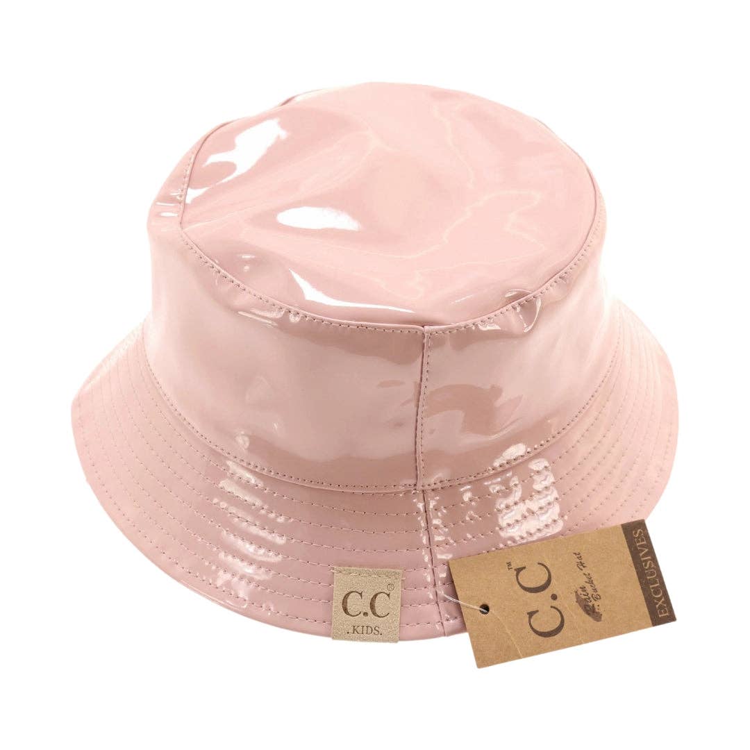 C.C Beanie – Großhandel Bucket Hat – Kinder – Kinder Glänzender Regen Eimer C. C Hut KIDS21825