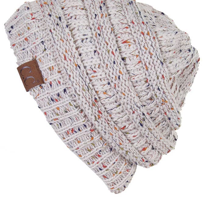 Hana - Wholesale Beanie – Women's - C.C Confetti Ponytail Messy Bun Beanie32