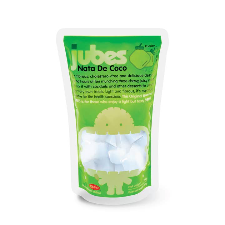 Jubes - Nata De Coco, Original, 12.7oz, 24ct Pouches for wholesale by Grandpa Joe's Candy Shop