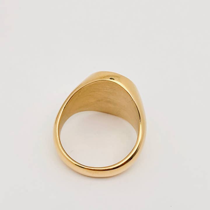 Mio Queena - Wholesale Signet Ring - Lorraine Cross Stainless Steel Ring - MJ/MR