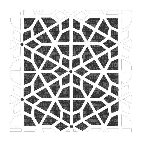 Abigail Repeat Stencil for wholesale by The Stencil Studio