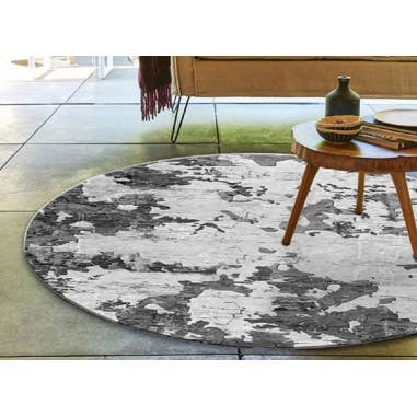 Mani Textile - Wholesale Area Rug - Grey Round Rug2
