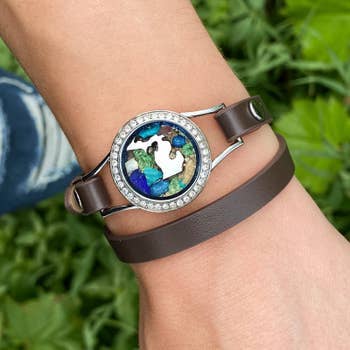 5 Great Lakes Michigan Beach Leather Wrap bracelets for wholesale by My Captured Journey
