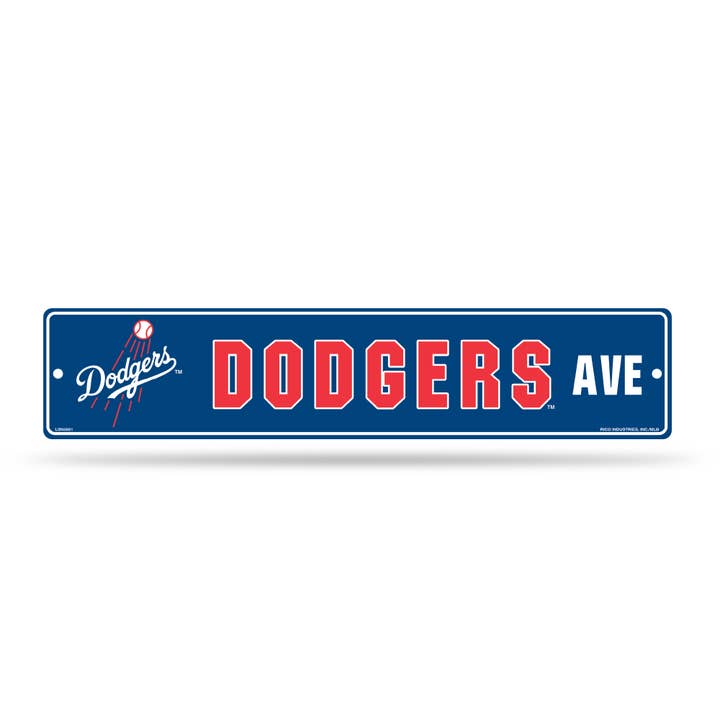 Cartel de calle MLB Los Angeles Dodgers de 5 x 24 pulgadas para venta al por mayor de Majestic Sports