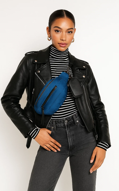 AMPERE CREATIONS - Wholesale Belt Bag - Women's - Lilian Sustainable Nylon Puffer Fashionable Belt and Bum Bag9