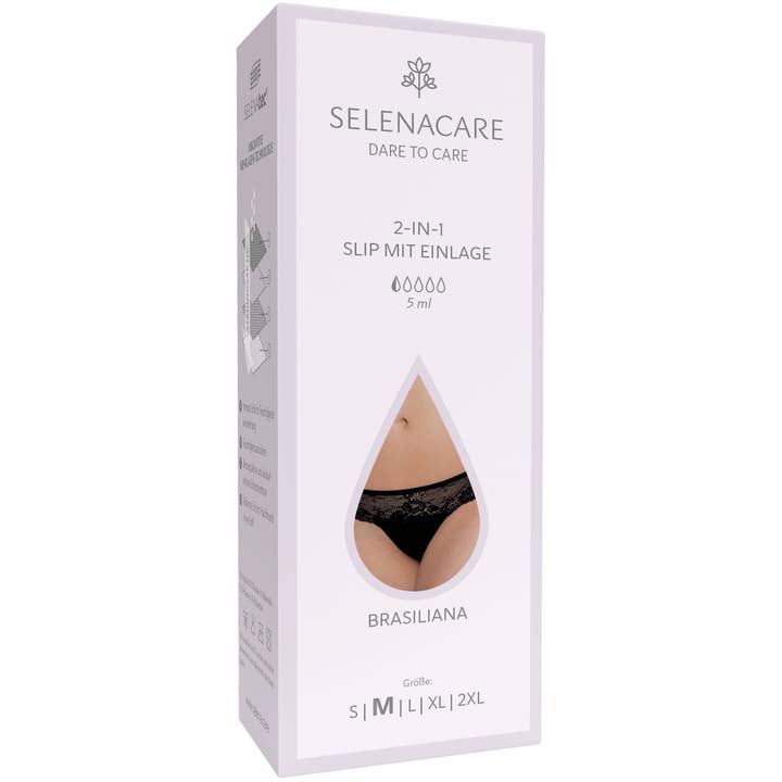 SELENACARE - Wholesale Period Underwear - Women's - Selenacare 2-in-1 briefs with interlining/Brasiliana4