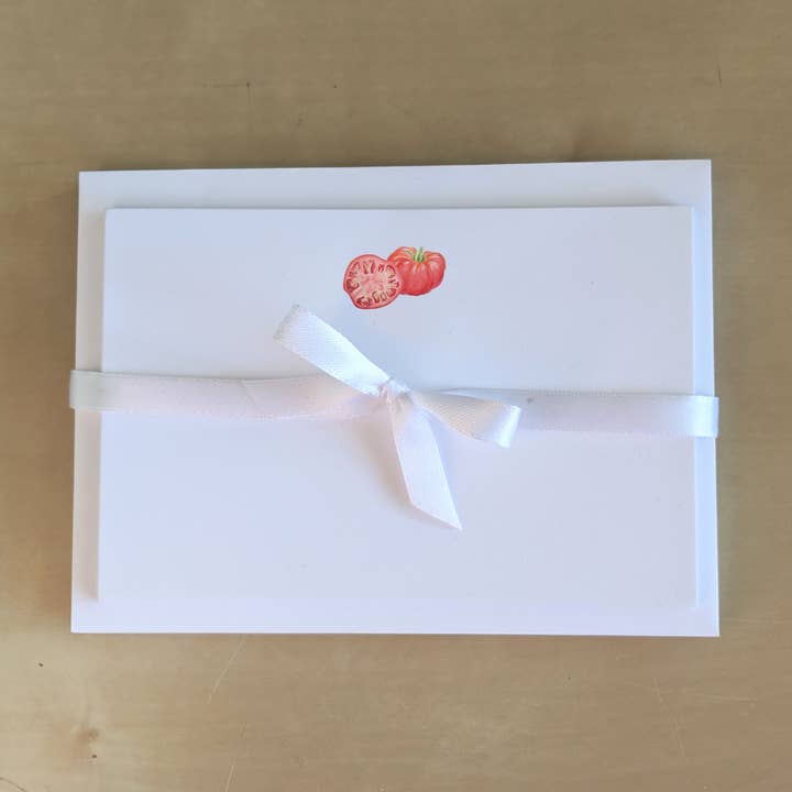 Tomato Notecards for wholesale by Julianne Woehrle Designs