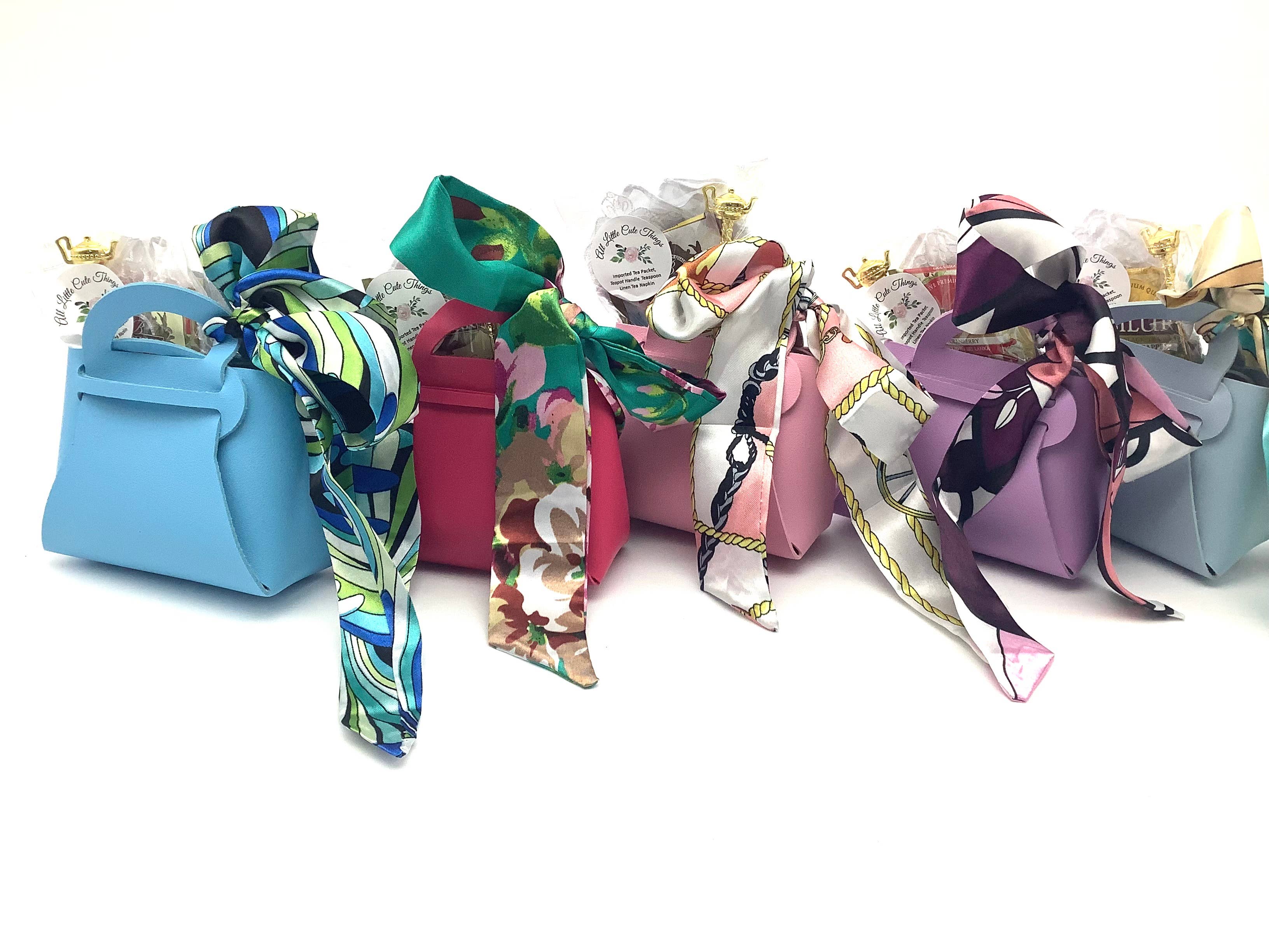 All Little Cute Things – wholesale Gift bag set/pack – Tea Party Gifts, Fashion Purse accessory ribbon Spoon Napkin4