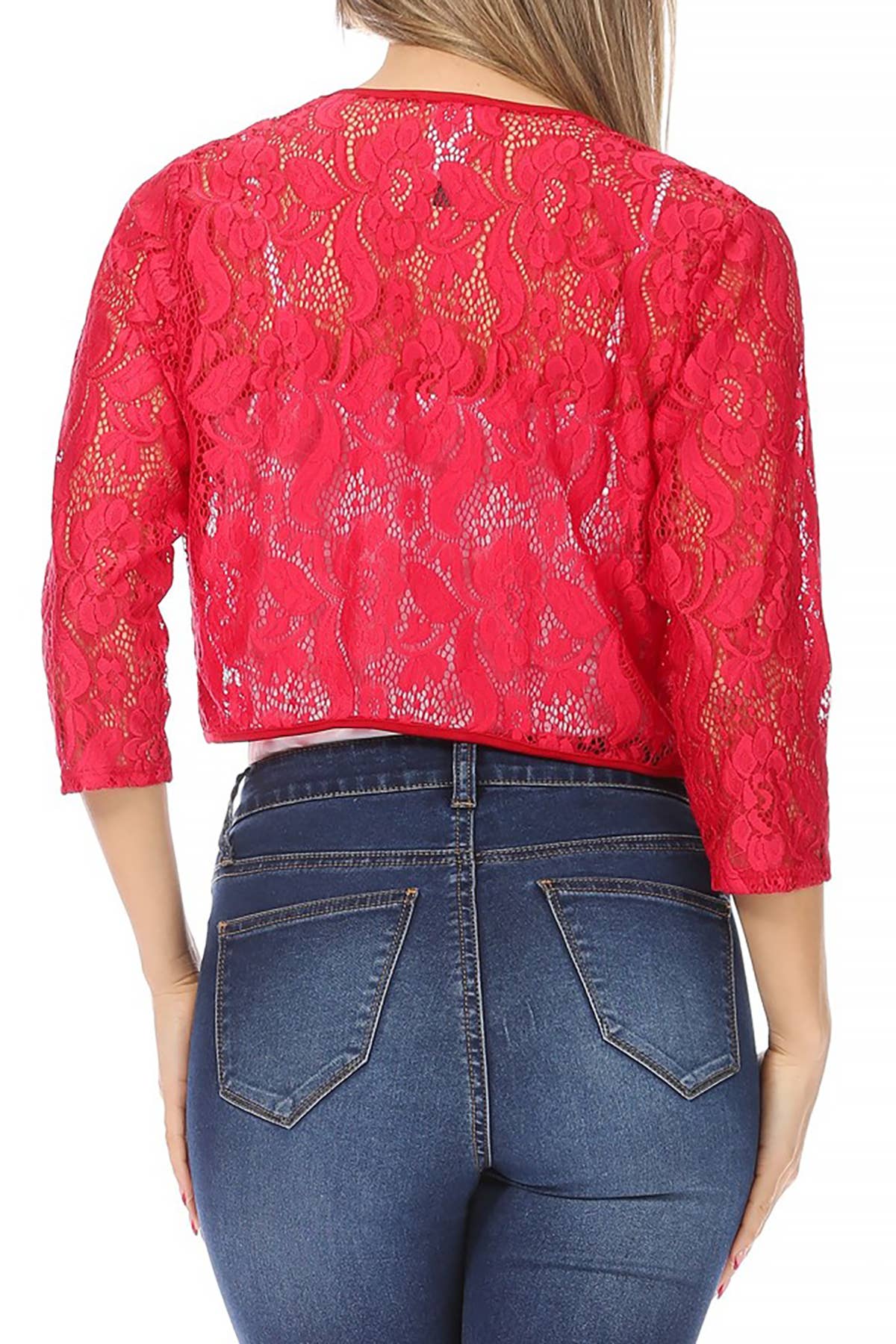MOA COLLECTION - Wholesale Cardigan - Women's - Women's Casual Lace Bolero Crochet Cardigan26