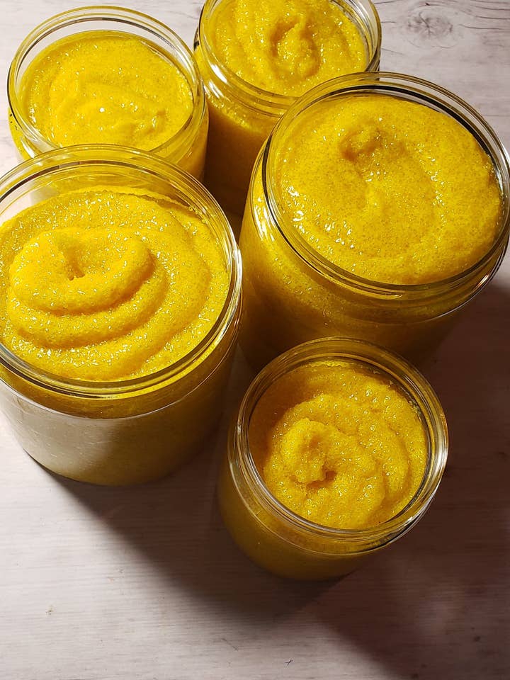 Tea Tree & Turmeric face/body scrub for wholesale by B'Yonne Essentials