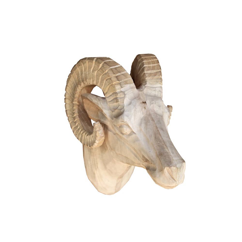 LES SCULPTEURS DU LAC - Wholesale Wall Accent - Raw mouflon head1