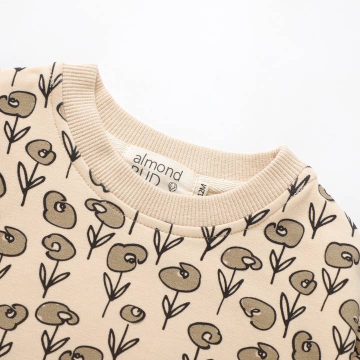 Almond Bud - Wholesale Top & Pant Set - Baby - The Ruffled Rose Organic Cotton Baby/Toddler Set4