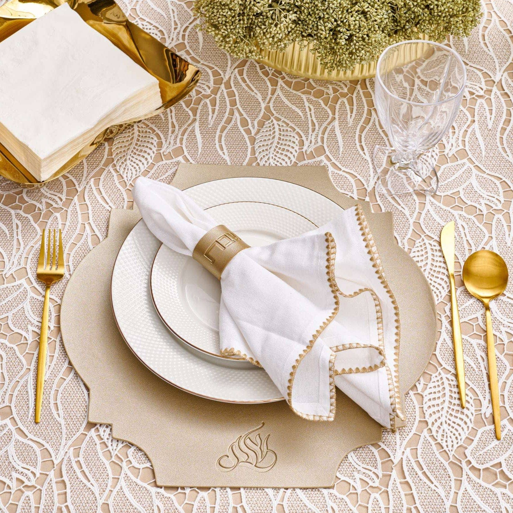 Waterdale Collection - Wholesale Charger Plate - Leather Beveled Chargers2