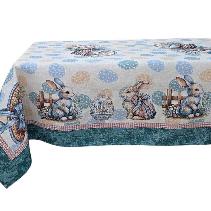 Nappe de Pâques Œufs Tiffany en Gobelin pour la vente par Lunaria Lab