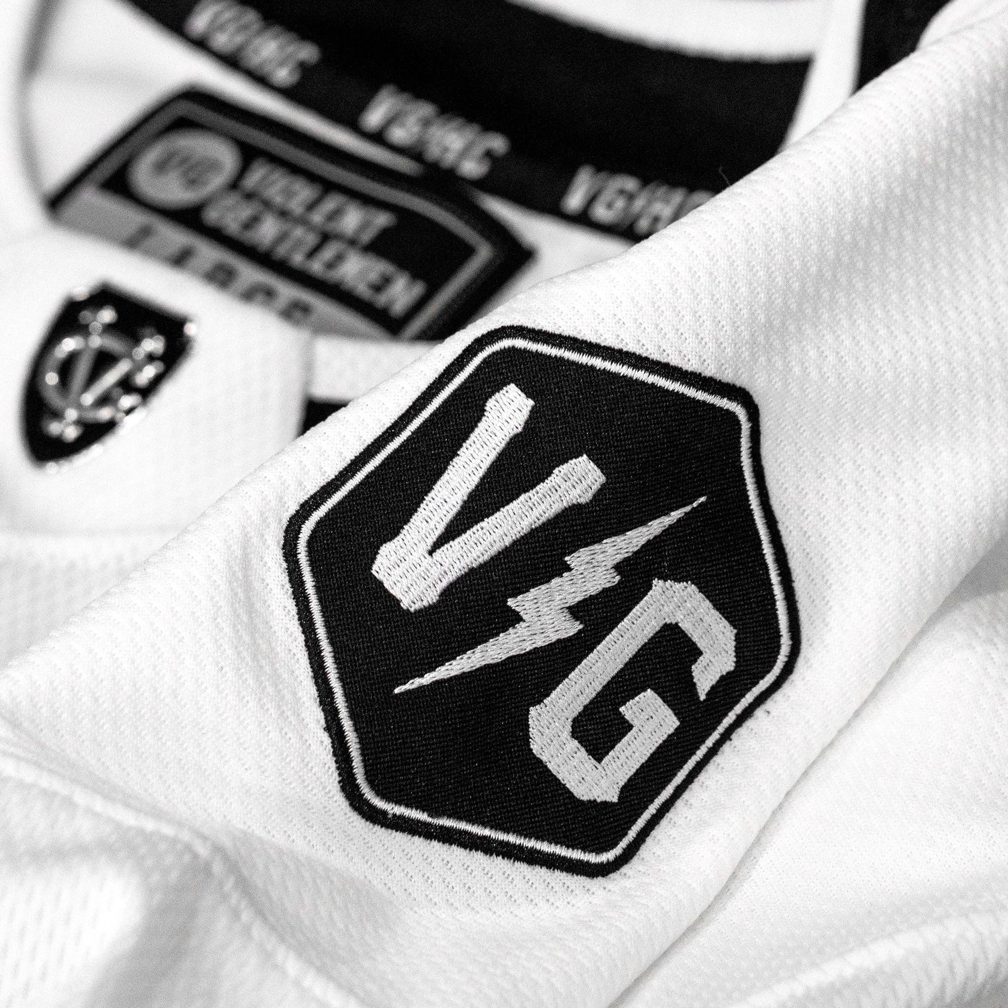 White Brass Bonanza II Hockey Jersey for wholesale on Faire4