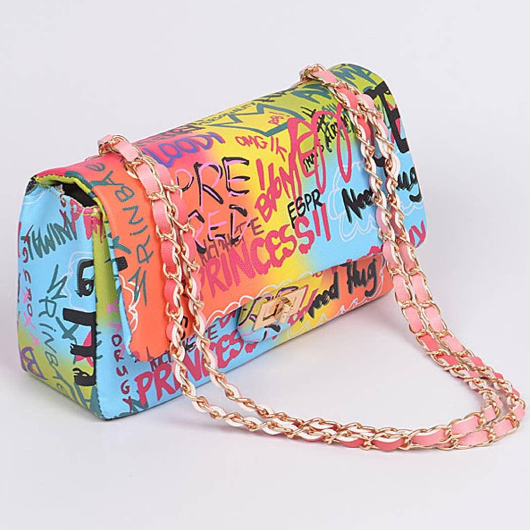 3AM BY H&D ACCESSORIES - Wholesale Clutch - Dames - Graffiti kleurverloop clutch8