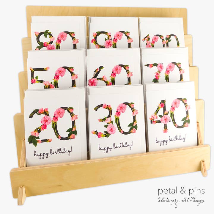 petal & pins - Wholesale Birthday card - 60th Birthday Card | Celebration Roses | Milestone Birthday2