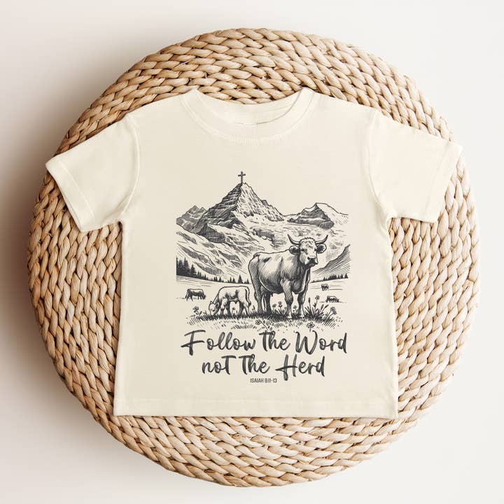Follow the Word Kids Tee for wholesale by Rowdy Rascal Boutique LLC