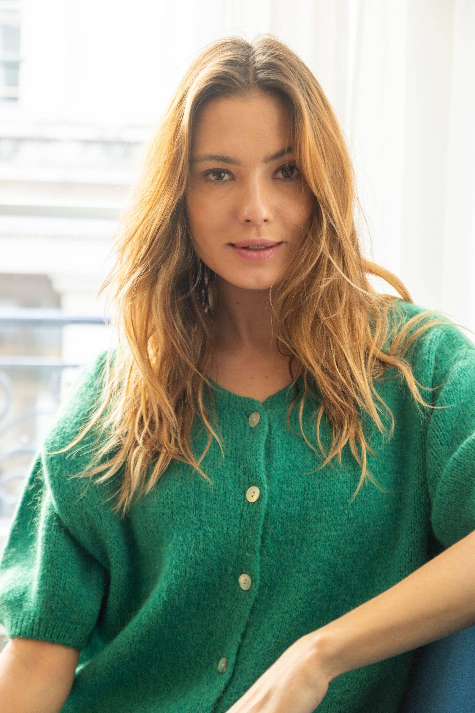 NOELINE - Wholesale Cardigan - Women's - Kid mohair and wool vest 752944