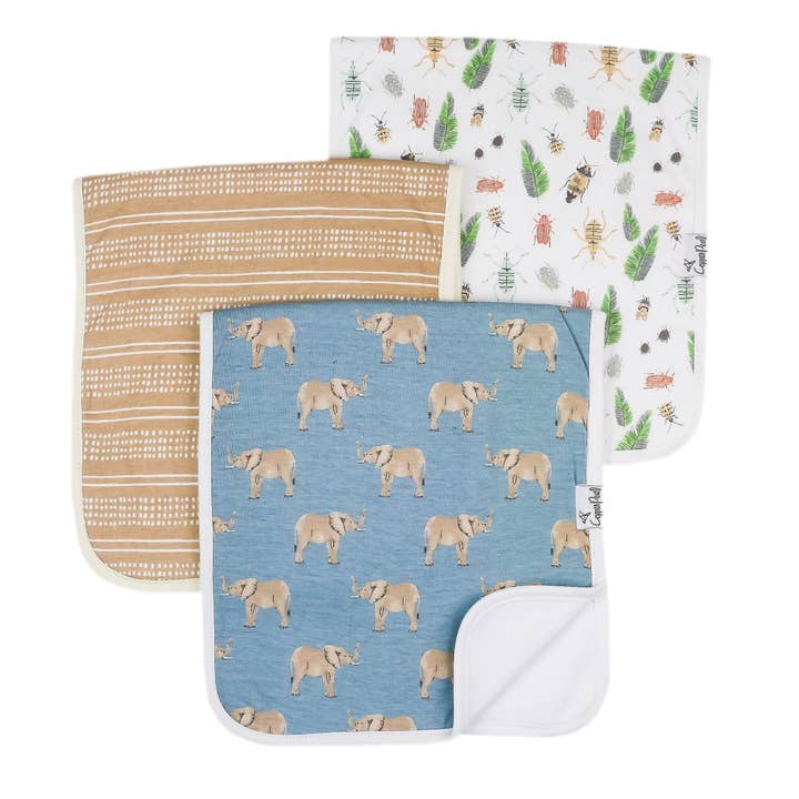 Premium Burp Cloths - Peanut for wholesale by Copper Pearl