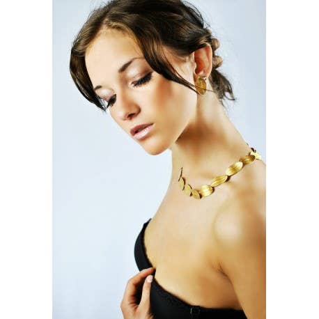 Blette Floral Necklace - 23545 for wholesale by Korczynski Design Jewellery