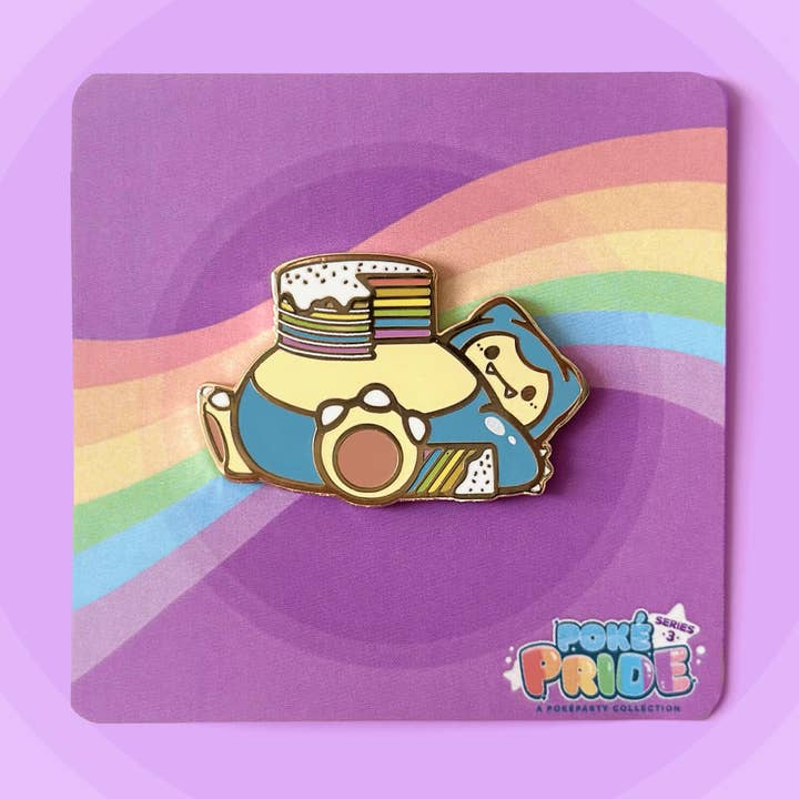 Snorlax PokéPRIDE Pin for wholesale by HeyyoJojo