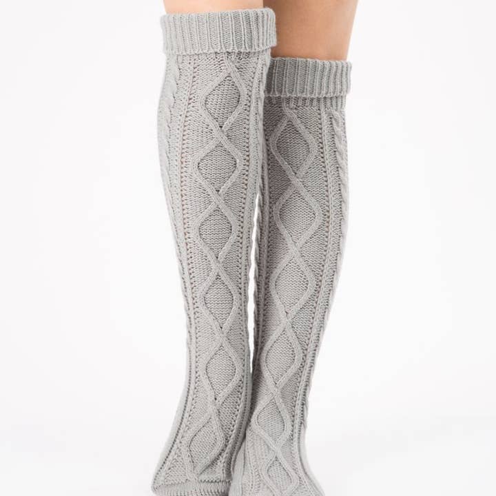 Christmas Cable Knit Socks for wholesale by MKS America