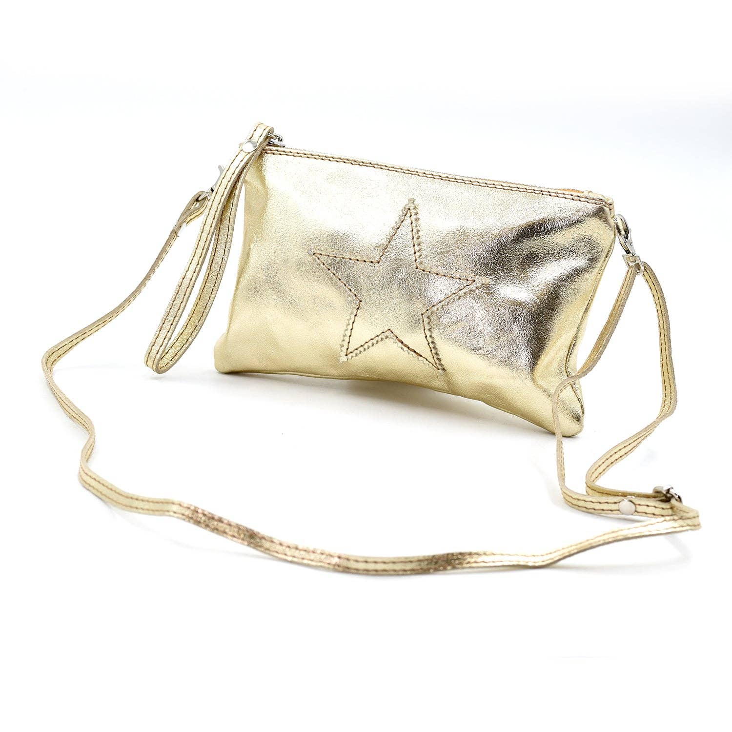 Tempest Designs – wholesale Crossbody bag – Women's – Real Italian leather star purse with cross body strap1