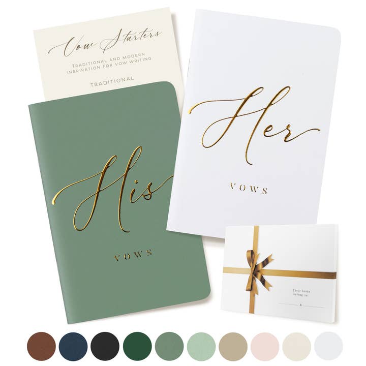 Løftebøger sæt til hende og ham: Blød berøring, guldfolie, 28 sider for engroshandel hos Leib Games