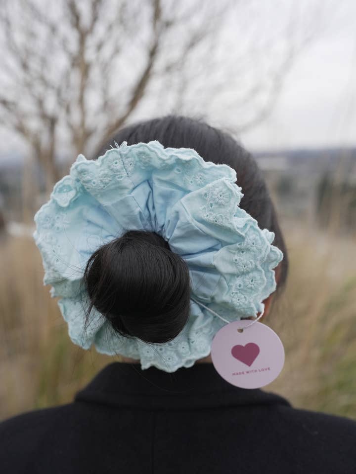 Coletero de encaje azul extragrande para venta al por mayor de Janzy