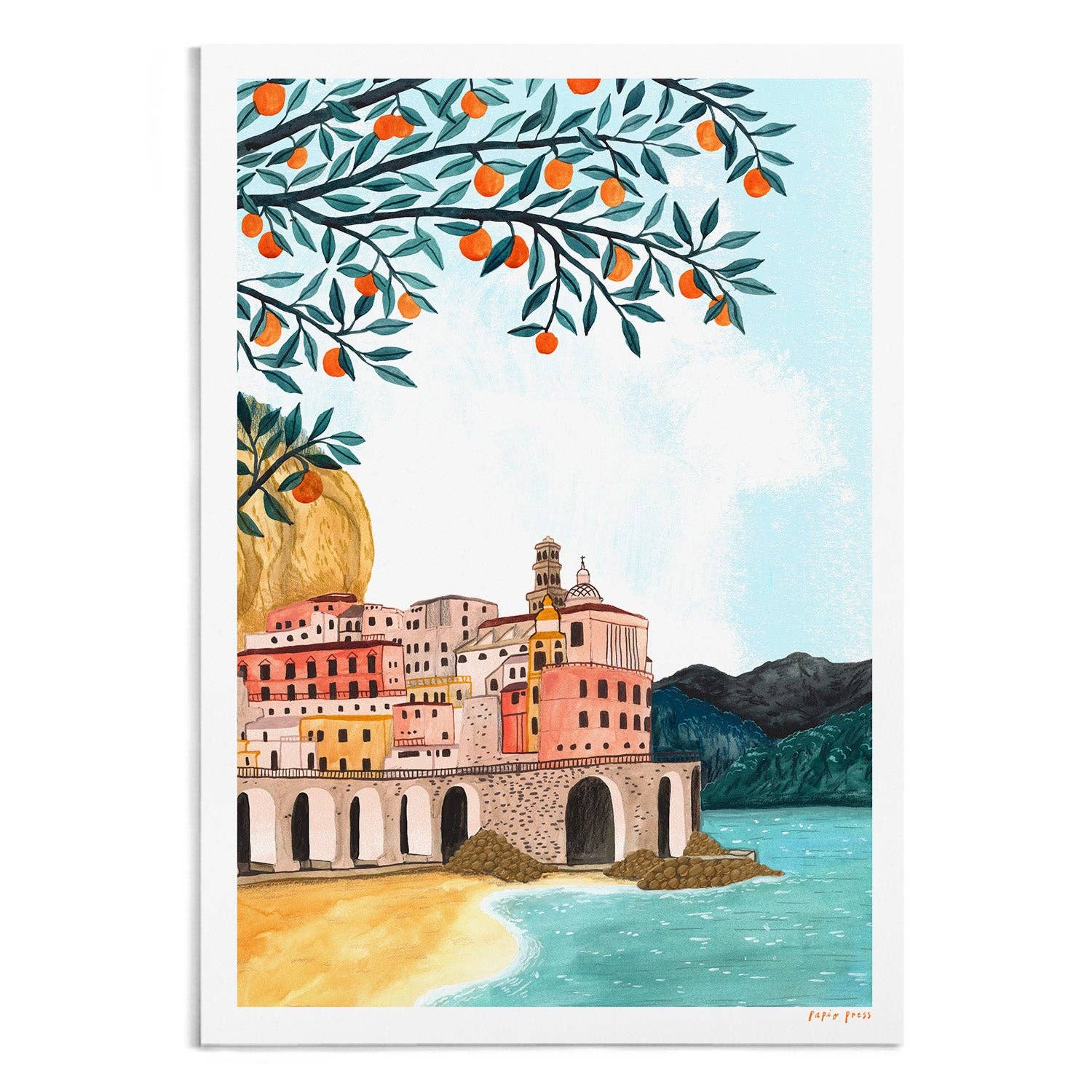 Papio Press - Wholesale Art Print - Amalfi Coast Artists Print Wall Art0