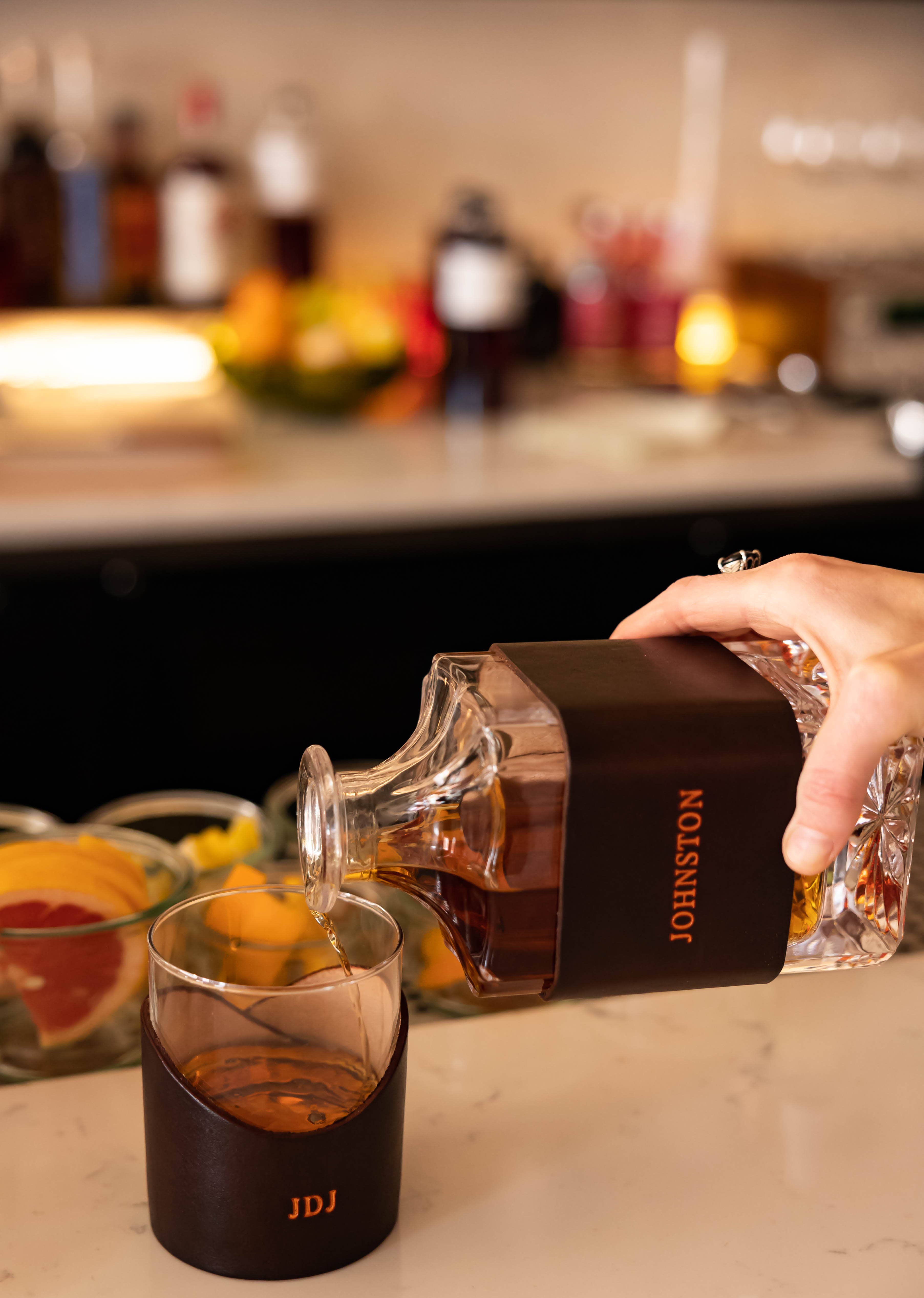 Lindy Leather - Wholesale Decanter - Custom Leather Decanter5