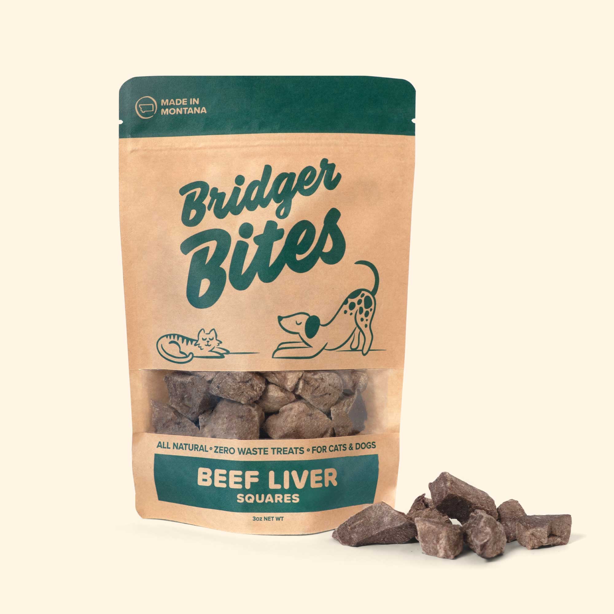 Bridger Bites, LLC - Wholesale Pet Treats - Dog - Freeze-Dried Beef Liver2