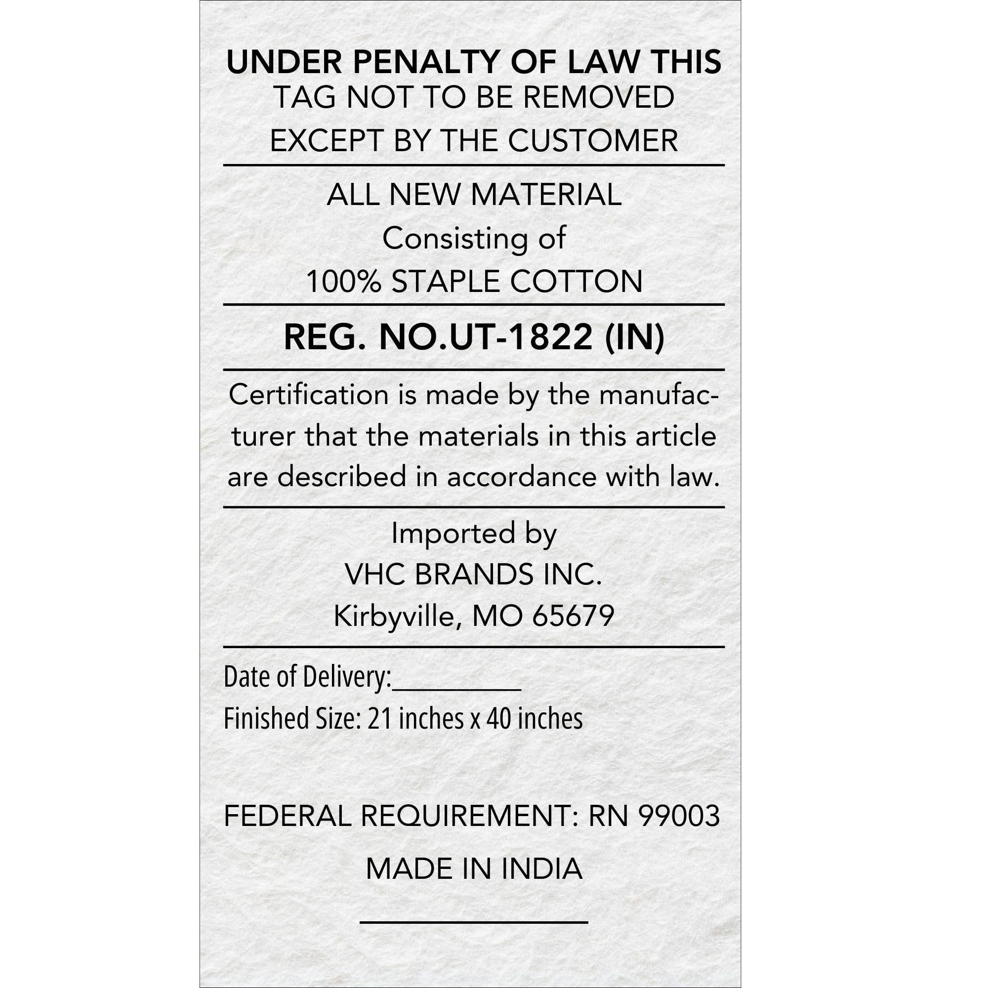 VHC Brands - Wholesale Bedding Pillowcase/Sham - Sawyer Mill Red Ticking Stripe Ruffled King Pillow Case Set of 2 21x405